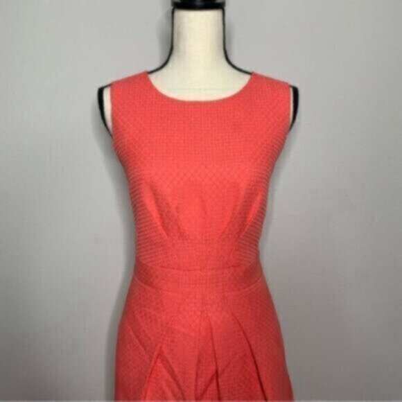 Tahari Coral sleeveless Sheath Fit & Flare Knee Length Office Dress - Picture 5 of 10